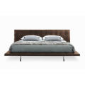 Stainless steel frame Grace leather Onda bed